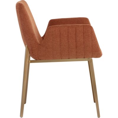 Lucano Dining Armchair - Belfast Rust 108731 108731 LUCANO DINING ARMCHAIR BELFAST RUST 22