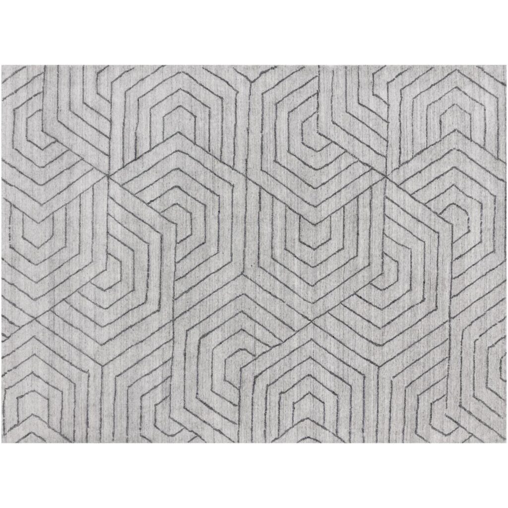 Mazey Hand-Loomed Rug - Grey - 9' X 12'