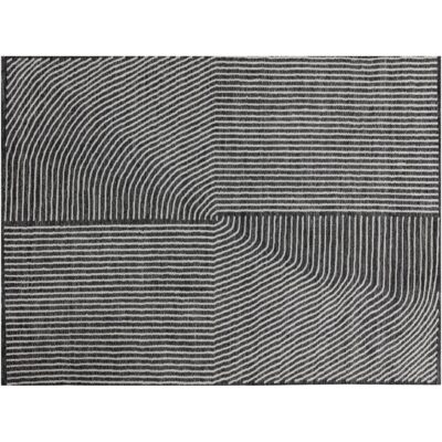 Serene Hand-Woven Rug - Black / White - 9' X 12'