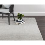 Ingrid Hand-Knotted Rug - Grey / Ivory - 9' X 12' 108756 108756 INGRID HAND KNOTTED RUG BEIGE 9 X 12 5