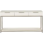 Rebel Console Table With Drawers - Champagne Gold - Cream 108770 108770 REBEL CONSOLE TABLE CHAMPAGNE GOLD CREAM 3