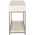 Rebel Console Table With Drawers - Champagne Gold - Cream 108770 108770 REBEL CONSOLE TABLE CHAMPAGNE GOLD CREAM 4