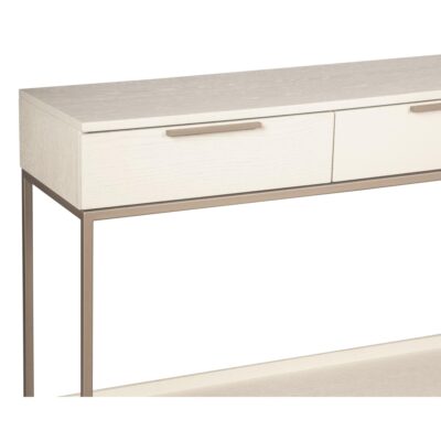 Rebel Console Table With Drawers - Champagne Gold - Cream 108770 108770 REBEL CONSOLE TABLE CHAMPAGNE GOLD CREAM 7