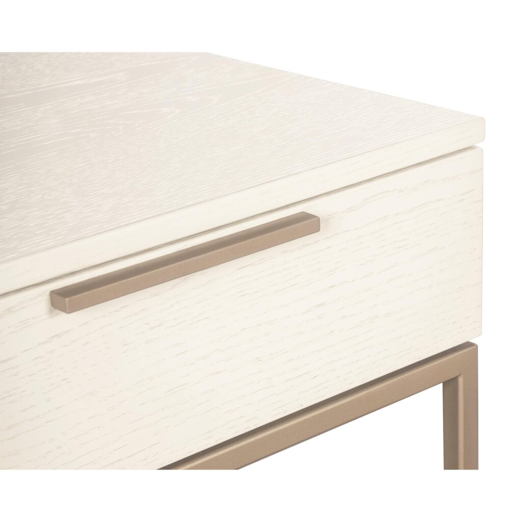 Rebel Console Table With Drawers - Champagne Gold - Cream - Image 7