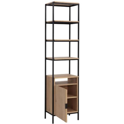 Ambrose Modular Bookcase - Small - Rustic Oak - Black 9 Ambrose Modular Bookcase - Small - Rustic Oak - Black 108793 108793 AMBROSE MODULAR BOOKCASE SMALL RUSTIC OAK BLACK 2
