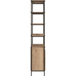 Ambrose Modular Bookcase - Large - Rustic Oak - Black 108794 108794 AMBROSE MODULAR BOOKCASE LARGE RUSTIC OAK BLACK 3