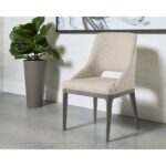 Estrada Dining Chair - Mainz Cream 108818 108818 ESTRADA DINING CHAIR LIGHT GREY OAK MAINZ CREAM 5
