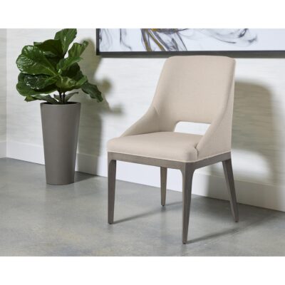 Estrada Dining Chair - Mainz Cream 7 Estrada Dining Chair - Mainz Cream 108818 108818 ESTRADA DINING CHAIR LIGHT GREY OAK MAINZ CREAM 5