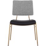 Brinley Dining Chair - Gold - Nightfall Black / Chacha Grey 108903 108903 BRINLEY DINING CHAIR GOLD NIGHTFALL BLACK CHACHA GREY 1