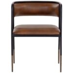 Brenan Dining Armchair - Bravo Cognac 108946 108946 BRENAN DINING ARMCHAIR BRAVO COGNAC 1