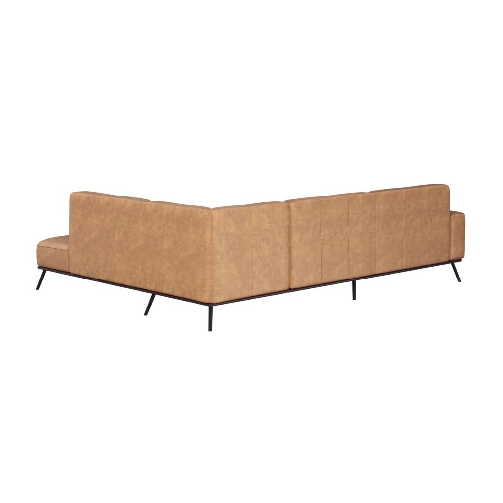 Brandi Sofa Chaise - Raf - Camel Leather 109021 109021 BRANDI SOFA CHAISE RAF CAMEL LEATHER 3