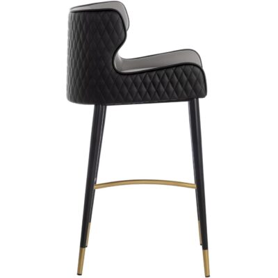 Gianni Barstool - Dillon Stratus / Dillon Black 109036 109036 GIANNI BARSTOOL DILLON STRATUS DILLON BLACK 2