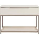 Rebel Nightstand - Large - Champagne Gold - Cream 109074 109074 REBEL NIGHTSTAND LARGE CHAMPAGNE GOLD CREAM 3