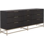 Rebel Dresser - Large - Gold - Charcoal Grey 109075 109075 REBEL DRESSER LARGE GOLD CHARCOAL GREY 1