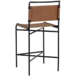 Corrigan Counter Stool - Cognac Leather 109088 109088 CORRIGAN COUNTER STOOL COGNAC LEATHER 3