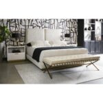 Jenkins Nightstand - High Gloss Cream 109103 109103 JENKINS NIGHTSTAND HIGH GLOSS CREAM 10