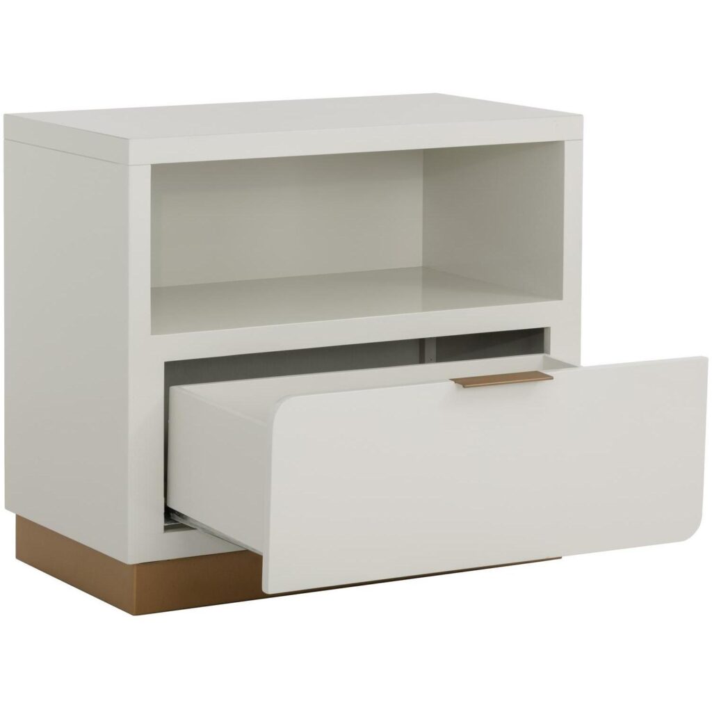 Jenkins Nightstand - High Gloss Cream - Image 3