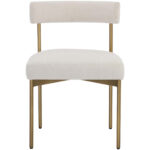 Seneca Dining Chair - Antique Brass - Danny Ivory 109132 109132 SENECA DINING CHAIR ANTIQUE BRASS DANNY IVORY 1