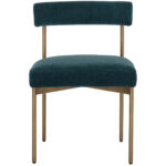 Seneca Dining Chair - Antique Brass - Danny Teal 109133 109133 SENECA DINING CHAIR ANTIQUE BRASS DANNY TEAL 1