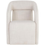 Kendrick Wheeled Dining Armchair - Moto Stucco 109138 109138 KENDRICK WHEELED DINING ARMCHAIR MOTO STUCCO 1