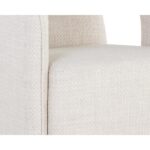 Kendrick Wheeled Dining Armchair - Moto Stucco 109138 109138 KENDRICK WHEELED DINING ARMCHAIR MOTO STUCCO 6