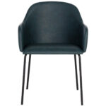 Hensley Dining Armchair - Dark Teal 109250 109250 HENSLEY DINING ARMCHAIR PETROLEUM BLUE 1