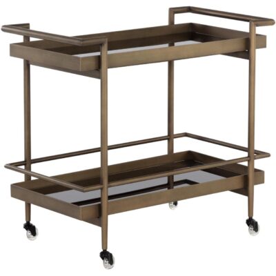 Livingston Bar Cart - Antique Brass 7 Livingston Bar Cart - Antique Brass 109309 109309 LIVINGSTON BAR CART ANTIQUE BRASS 1