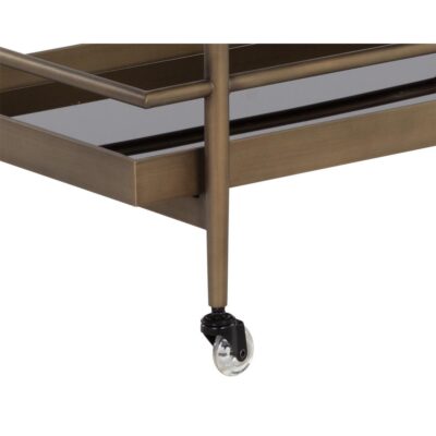 Livingston Bar Cart - Antique Brass 11 Livingston Bar Cart - Antique Brass 109309 109309 LIVINGSTON BAR CART ANTIQUE BRASS 7