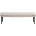 Koffi Bench - Dark Bronze - Chacha Cream / Meg Taupe 109313 109313 KOFFI BENCH DARK BRONZE CHACHA CREAM MEG TAUPE 1