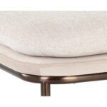 Koffi Stool - Dark Bronze - Chacha Cream / Meg Taupe 109315 109315 KOFFI STOOL DARK BRONZE CHACHA CREAM MEG TAUPE 6