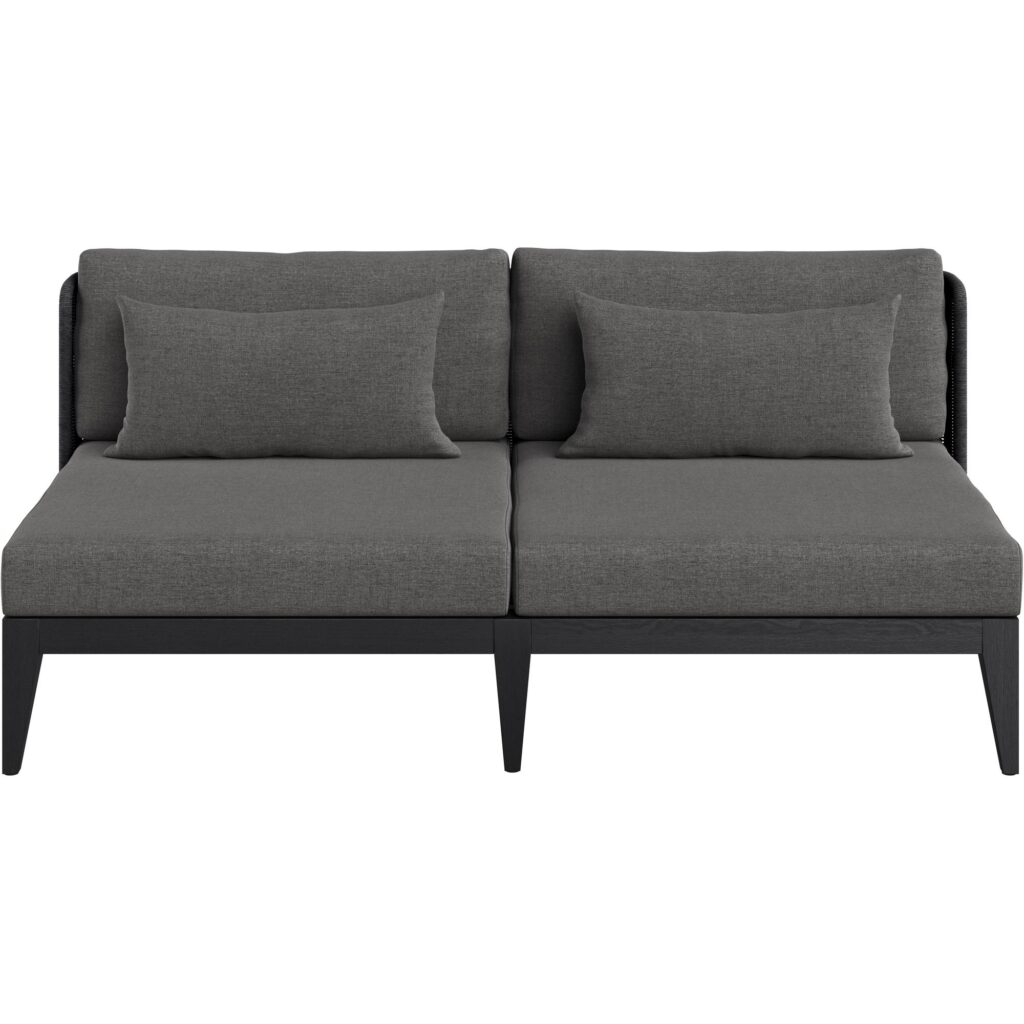 Ibiza 2 Seater Sofa - Charcoal - Gracebay Grey - Image 2