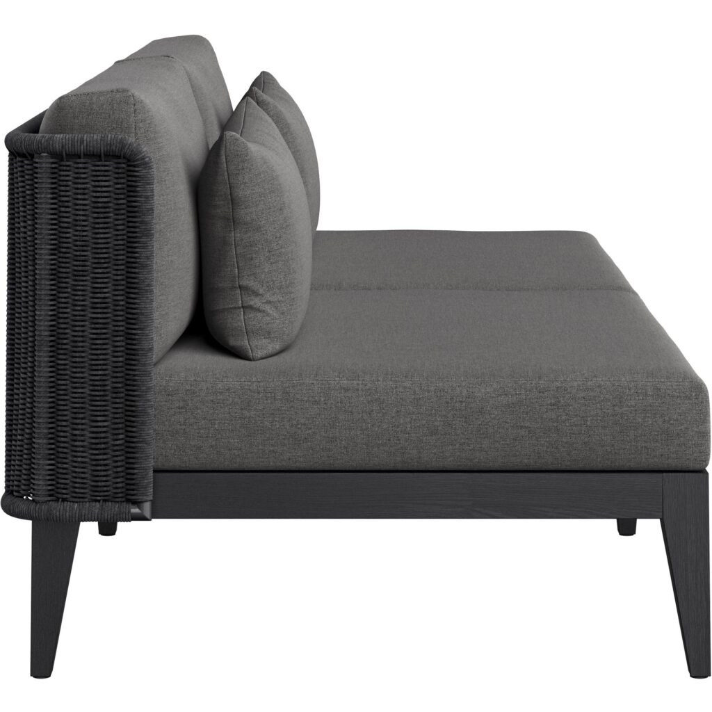 Ibiza 2 Seater Sofa - Charcoal - Gracebay Grey - Image 3
