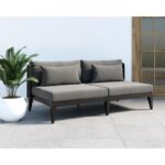 Ibiza 2 Seater Sofa - Charcoal - Gracebay Grey 109440 109440 IBIZA 2 SEATER SOFA CHARCOAL GRACEBAY GREY 5