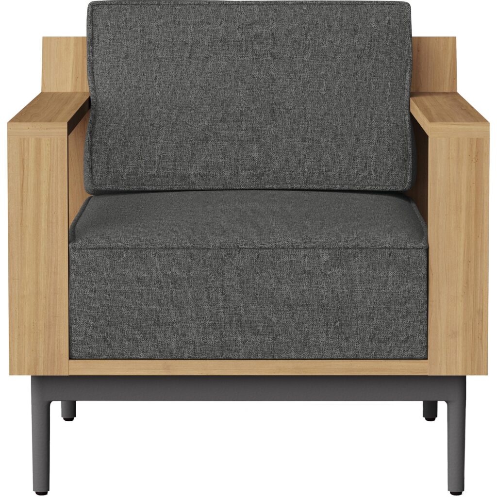 Cagliari Armchair - Gracebay Grey - Image 2