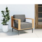 Cagliari Armchair - Gracebay Grey 109466 109466 CAGLIARI ARMCHAIR GRACEBAY GREY 5