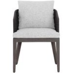 Capri Dining Armchair - Smoke Grey - Copacabana Marble 109477 109477 CAPRI DINING ARMCHAIR SMOKE GREY COPACABANA MARBLE 1