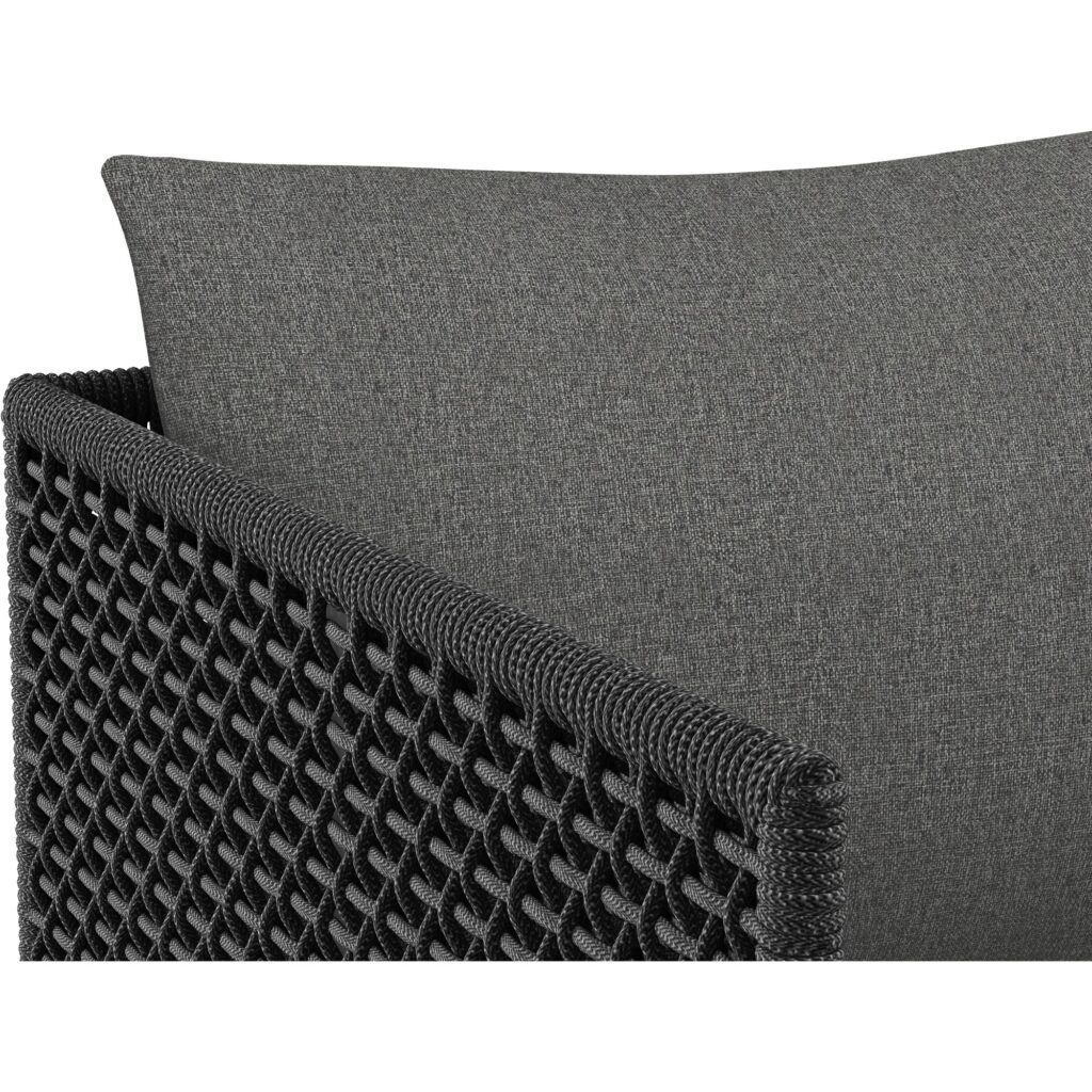 Crete Dining Armchair - Dark Grey - Gracebay Grey - Image 7