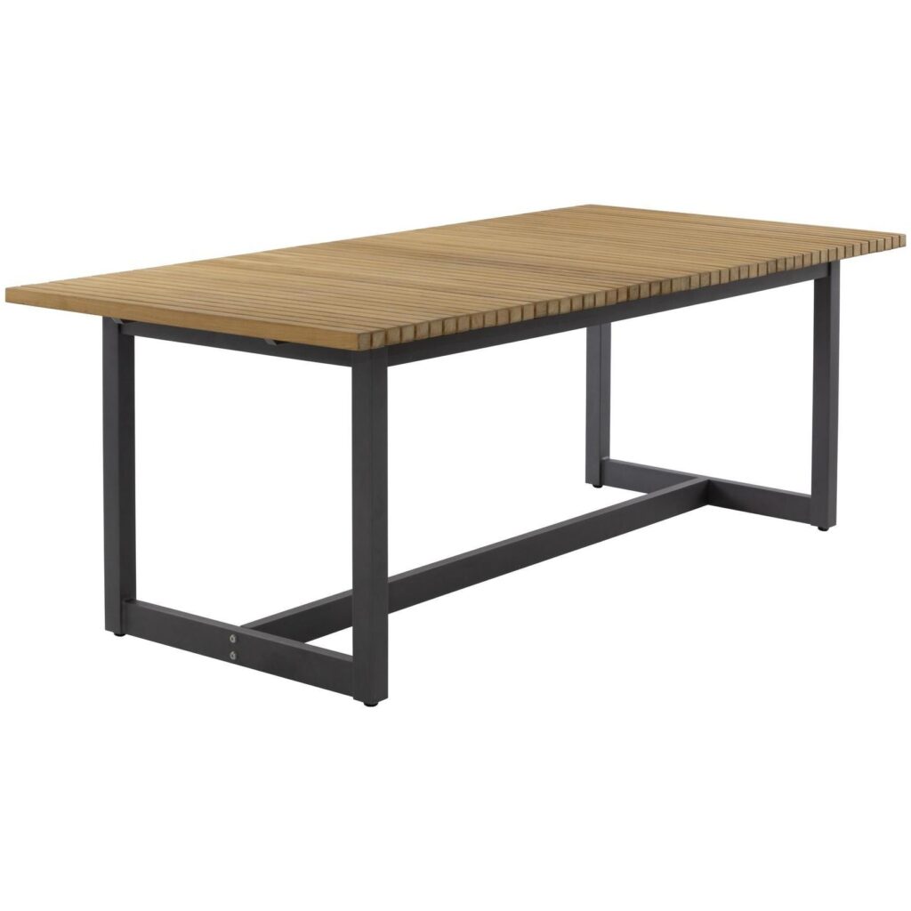 Geneve Extension Dining Table - Natural - 80" To 104" - Image 2
