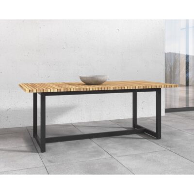 Geneve Extension Dining Table - Natural - 80" To 104" 109494 109494 GENEVE EXTENSION DINING TABLE NATURAL 80 to 104 11