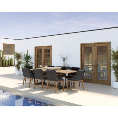 Geneve Extension Dining Table - Natural - 80" To 104" 109494 109494 GENEVE EXTENSION DINING TABLE NATURAL 80 to 104 12