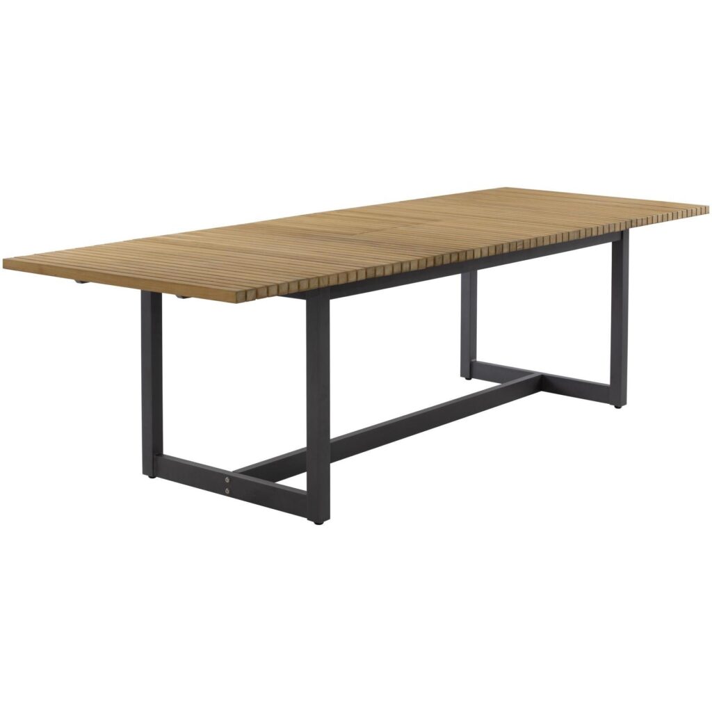 Geneve Extension Dining Table - Natural - 80" To 104" - Image 3