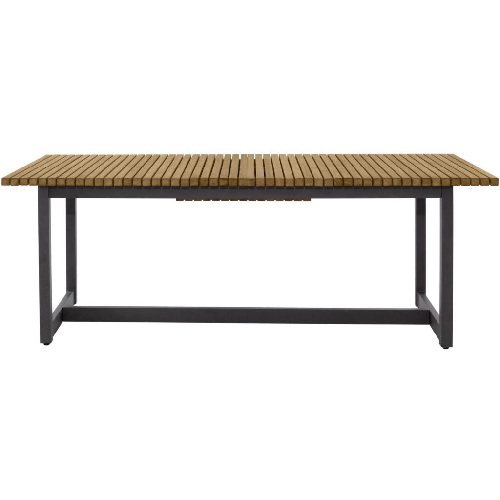 Geneve Extension Dining Table - Natural - 80" To 104" - Image 4