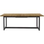 Geneve Extension Dining Table - Natural - 80" To 104" 109494 109494 GENEVE EXTENSION DINING TABLE NATURAL 80 to 104 3