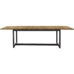 Geneve Extension Dining Table - Natural - 80" To 104" 109494 109494 GENEVE EXTENSION DINING TABLE NATURAL 80 to 104 4