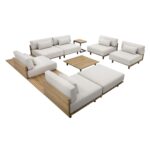 Geneve Modular - Armless Chair - Palazzo Cream 109532 109532 GENEVE ARMLESS CHAIR PALAZZO CREAM 12
