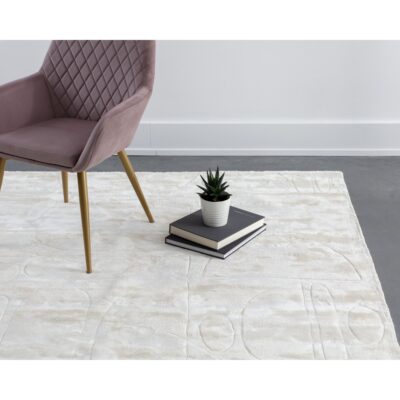 Caruso Hand-Loomed Rug - Cream / Ivory - 6' X 9' 7 Caruso Hand-Loomed Rug - Cream / Ivory - 6' X 9' 109588 109588 CARUSO HAND LOOMED RUG CREAM IVORY 6 X 9 5