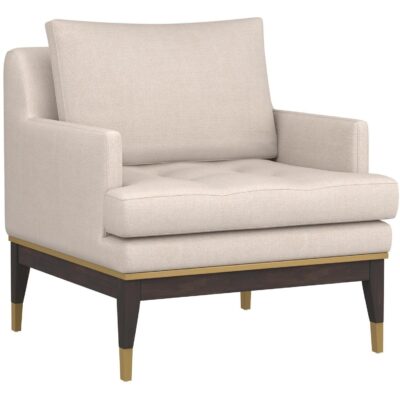 Accent Chairs Burlington - Modern Living 109591 BECKETTE LOUNGE CHAIR EFFIE FLAX