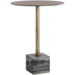 Kata Bar Table - Grey Marble 109642 109642 KATA BAR TABLE GREY MARBLE 1