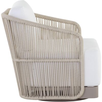 Allariz Swivel Armchair - Greige - Stinson White 109650V 109650V ALLARIZ SWIVEL LOUNGE CHAIR GREIGE STINSON WHITE 2