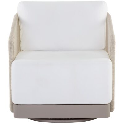 Allariz Swivel Armchair - Greige - Stinson White 109650 109650 ALLARIZ SWIVEL LOUNGE CHAIR GREIGE STINSON WHITE 1